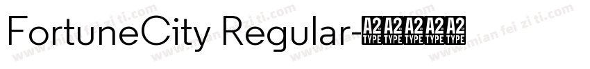 FortuneCity Regular字体转换